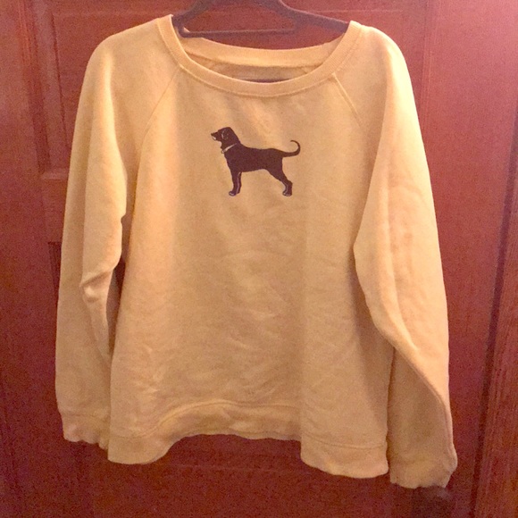 yellow black dog sweatshirt